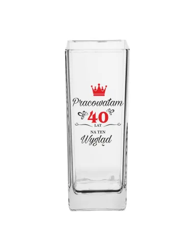 Wazon Nadrukiem Prezent Urodziny 18 30 40 50 z Nadrukiem