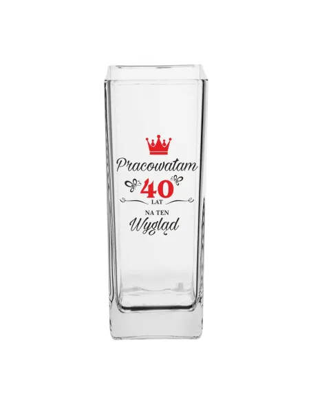 Wazon Nadrukiem Prezent Urodziny 18 30 40 50 z Nadrukiem