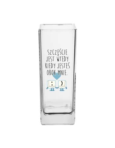 Wazon Nadrukiem Prezent na Walentynki Żony z Nadrukiem