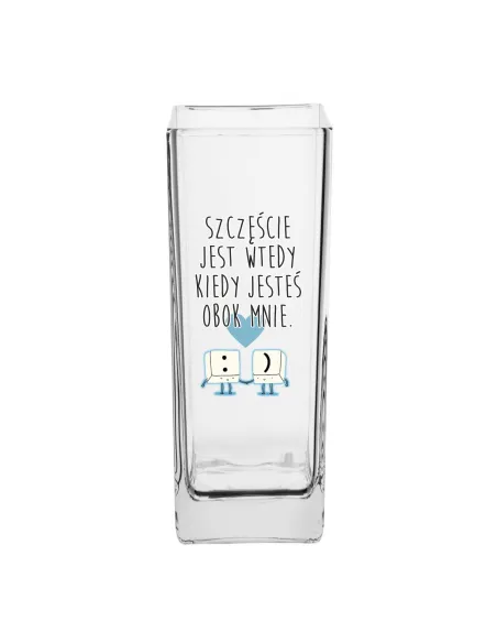 Wazon Nadrukiem Prezent na Walentynki Żony z Nadrukiem