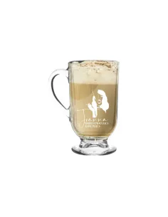 Kubek z Grawerem na Prezent dla Mamy Szklanka Cappucino