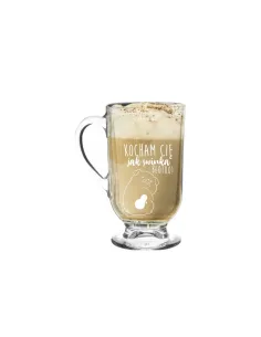 Kubek Szklanka Kubek Cappucino Latte Grawerem Prezent