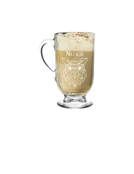 Kubek Szklanka Cappucino Latte Grawerem Prezent Par
