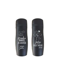 Kubek Termiczny Grawer Dziewczyny Chłopaka Hit z Grawerem