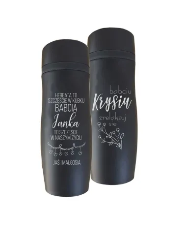 Kubek Termiczny Grawer Dzień Babci Dziadka Hit z Grawerem