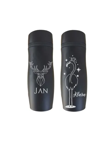 Kubek Termiczny z Grawerem na Prezent Geometric Zwierzęta