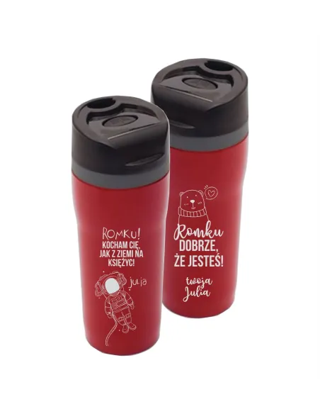 Kubek Termiczny Grawer Prezent Walentynki Kolor z Grawerem