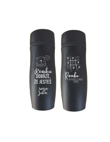 Kubek Termiczny Termos Podróżny Grawerem Auta z Grawerem