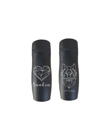 Kubek Termiczny z Grawerem na Prezent Twój Cytaty Duży