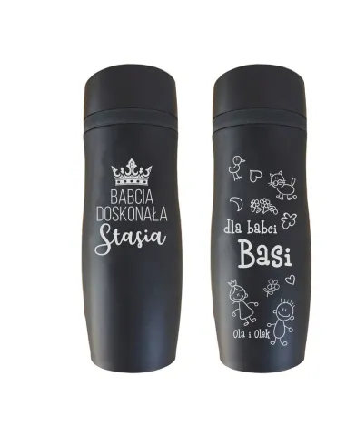 Kubek Termiczny Grawerem Babci Dziadka Tanio dla Babci