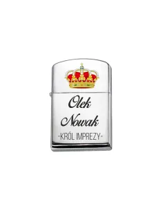 Zapalniczka Benzynowa z Nadrukiem Benzyna Zippo na Prezent
