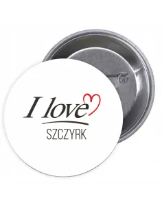 Przypinki Buttony – Love Szczyrk Znaczki Badziki Grafiką