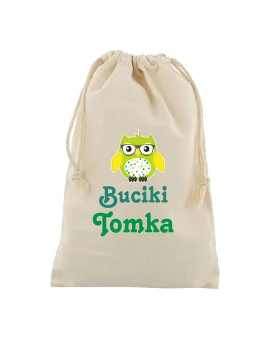 Worek na Buty Przedszkola Szkoły Nadrukiem Buciki Imię