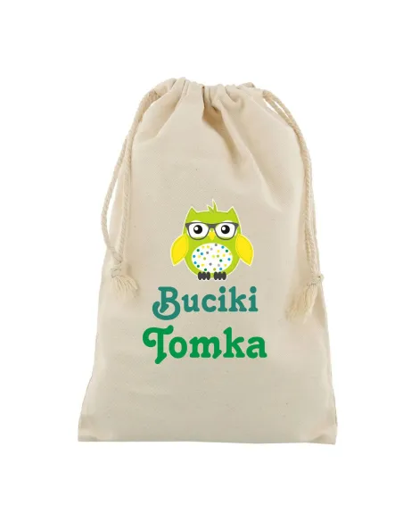 Worek na Buty Przedszkola Szkoły Nadrukiem Buciki Imię