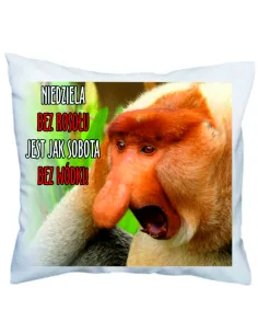 Poduszka z Nadrukiem Janusz Nosacz Niedziela bez Rosołu