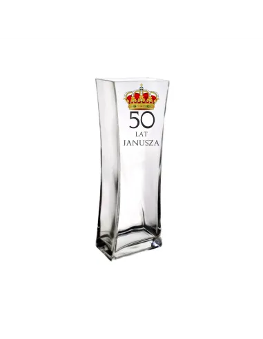 Wazon Urodziny Prezent Okrągłe 30 40 50 60 70 z Nadrukiem