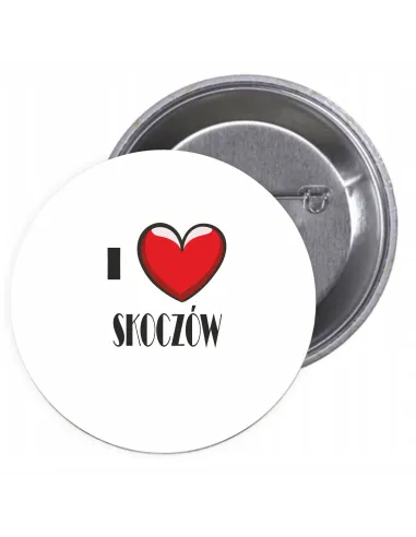 Przypinki Buttony – Love Skoczów Znaczki Badziki Grafiką