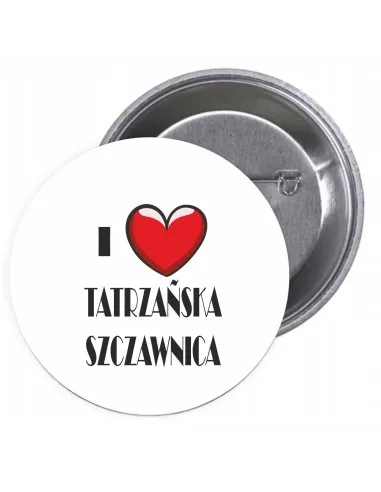 Przypinki Buttony i Love Tatrzańska Szczanica Znaczki