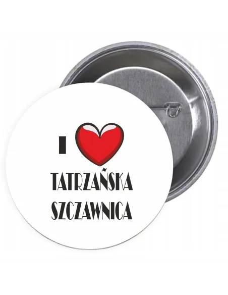 Przypinki Buttony i Love Tatrzańska Szczanica Znaczki