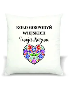 Foto Poduszka Koło Gospodyń Wiejskich KGW Twoim Tekstem