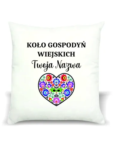 Foto Poduszka Koło Gospodyń Wiejskich KGW Twoim Tekstem