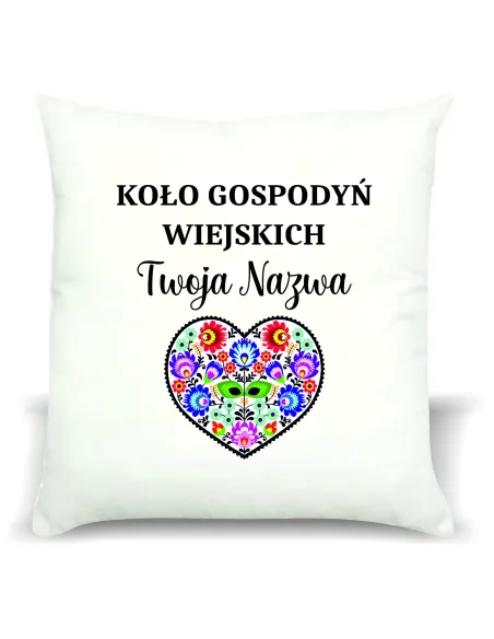 Foto Poduszka Koło Gospodyń Wiejskich KGW Twoim Tekstem