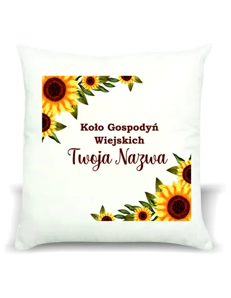 Foto Poduszka Koło Gospodyń Wiejskich KGW Twoim Tekstem