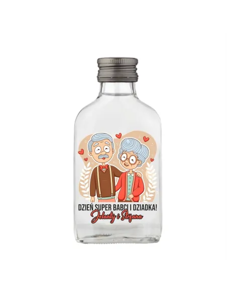 Buteleczki Setki z Nadrukiem dla Babci Dziadka na Prezent