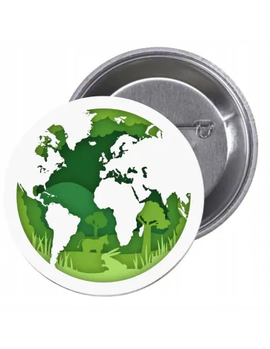 Przypinki Buttony Ekologia Znaczki Badziki Grafiką