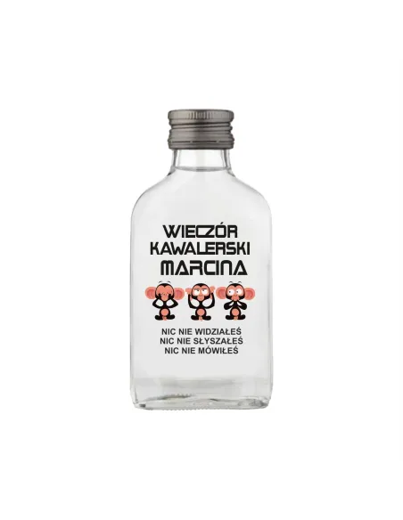 Butelki Setki z Nadrukiem na Prezent Wieczór Kawalerski