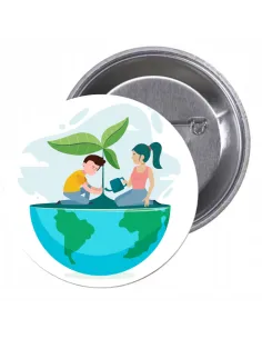 Przypinki Buttony Ekologia Znaczki Badziki z Projektem