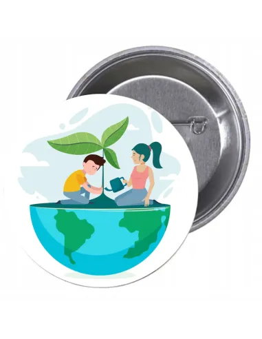 Przypinki Buttony Ekologia Znaczki Badziki z Projektem