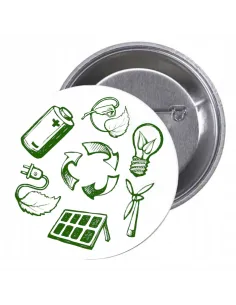 Przypinki Buttony Ekologia Znaczki Badziki na Zamówienie