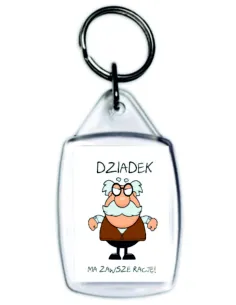 Brelok do Kluczy z Nadrukiem Prezent Dzień Dziadka Dzień