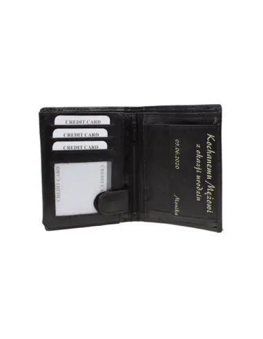 Portfel z Grawerem Prezent dla Męża Chłopaka na Prezent