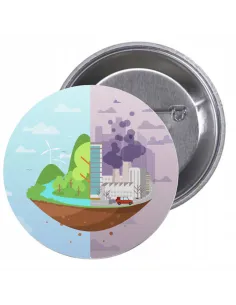 Przypinki Buttony Ekologia Znaczki Badziki Reklamowy