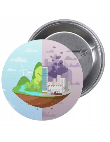 Przypinki Buttony Ekologia Znaczki Badziki Reklamowy