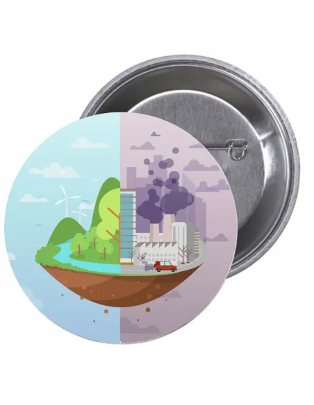 Przypinki Buttony Ekologia Znaczki Badziki Reklamowy