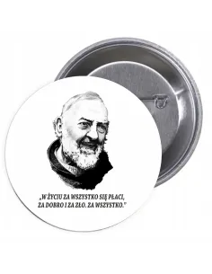 Przypinki Buttony Religijne Znaczki Badziki Grafiką