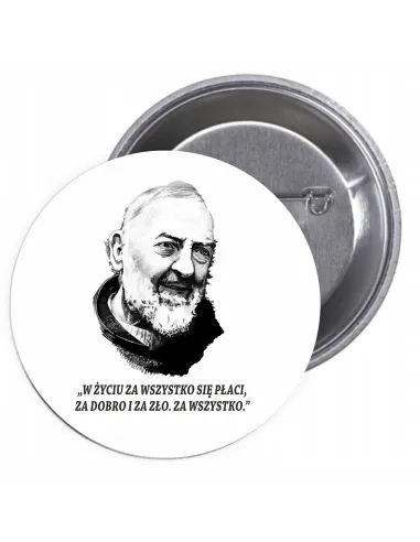 Przypinki Buttony Religijne Znaczki Badziki Grafiką