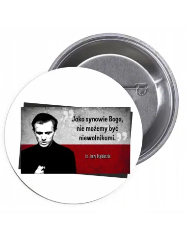 Przypinki Buttony Religijne Znaczki Badziki Personalizowany