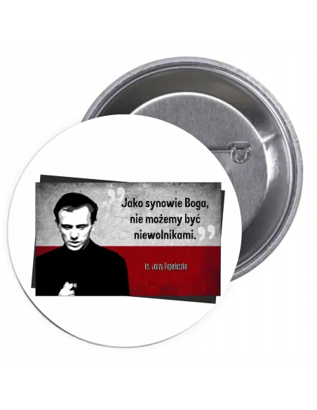 Przypinki Buttony Religijne Znaczki Badziki Personalizowany