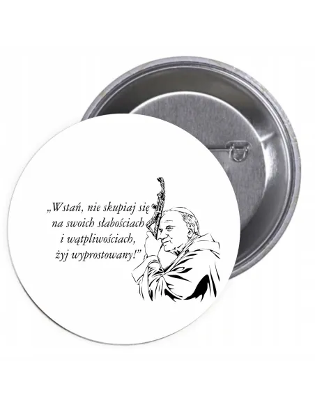 Przypinki Buttony Religijne Znaczki Badziki na Zamówienie