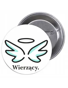 Przypinki Buttony Religijne – Wierzący Znaczki Badziki