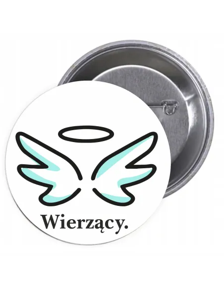 Przypinki Buttony Religijne – Wierzący Znaczki Badziki