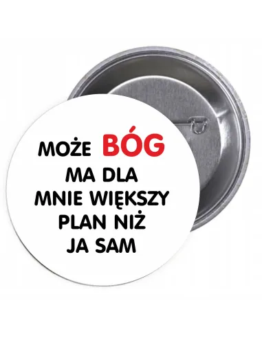 Przypinki Buttony Religijne Znaczki Badziki z Drukowany