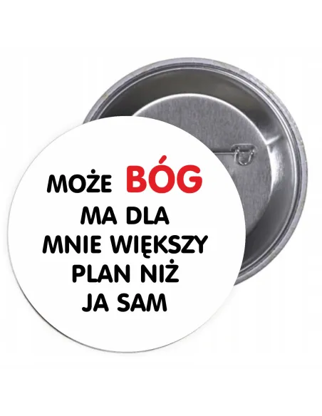 Przypinki Buttony Religijne Znaczki Badziki z Drukowany