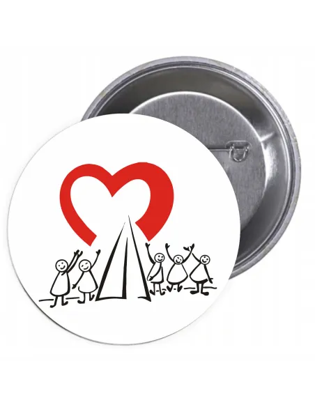 Przypinki Buttony Religijne Znaczki Badziki z Nadrukiem