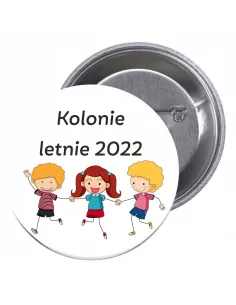 Przypinki Buttony Kolonie Letnie 2022 Znaczki Badziki