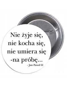 Przypinki Buttony Religijne Znaczki Badziki z Pamiątkowe